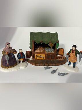Department 56 collectable Heritage Village Marking Christmas Set